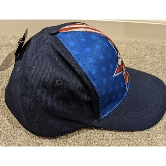 Disney Mickey Mouse American Flag Stars And Stripes Hat Cap Snapback OSFM NWT - Picture 6 of 8